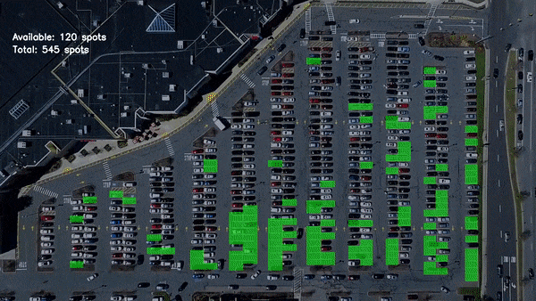 Real time parking spot detection